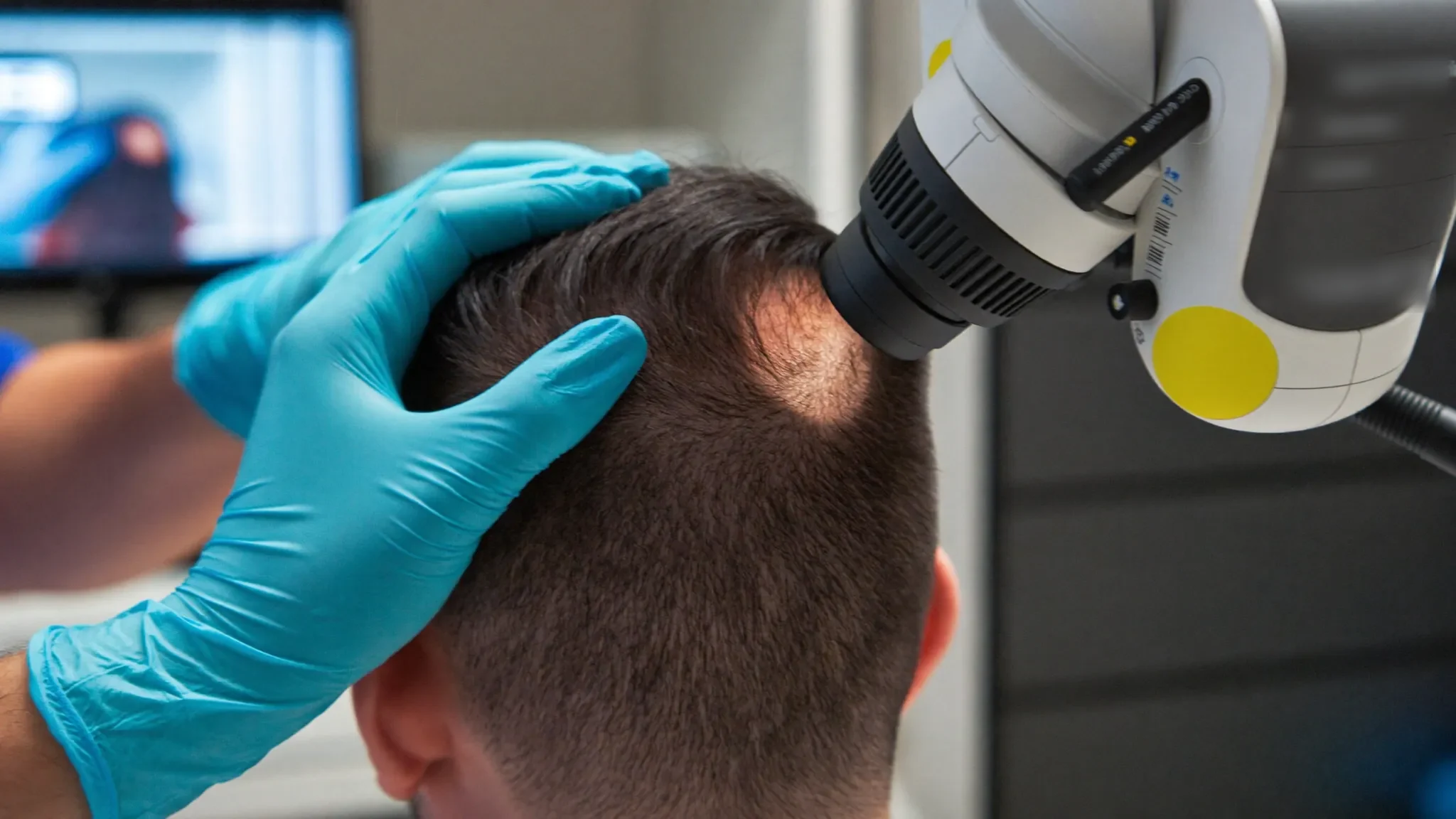 Kopfhautanalyse zur Behandlung von Haarausfall bei HM HairMedical