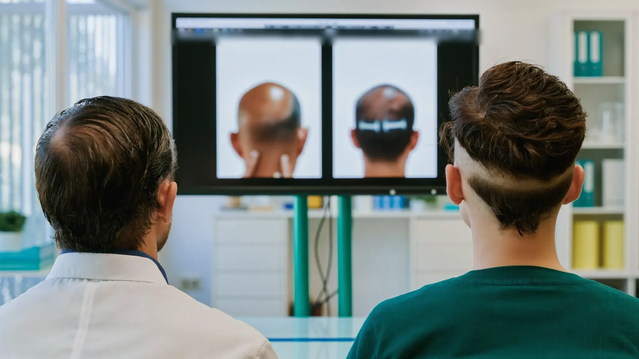Verlaufskontrolle mit Fotodokumentation nach der Haartransplantation